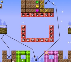 Christmas computer game play